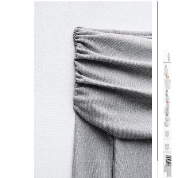 ZARA STRAPLESS METALLIC THREAD DRESS Size M NEW WITH TAG! - Picture 10 of 10